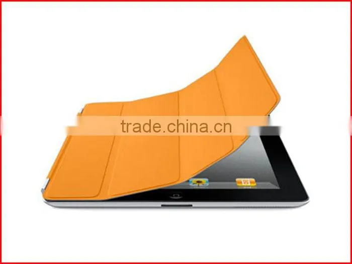 2015 fashion Waterproof belk leather smart cover cases for ipad 2 3 4 with high qulity PU lleather cover for ipad