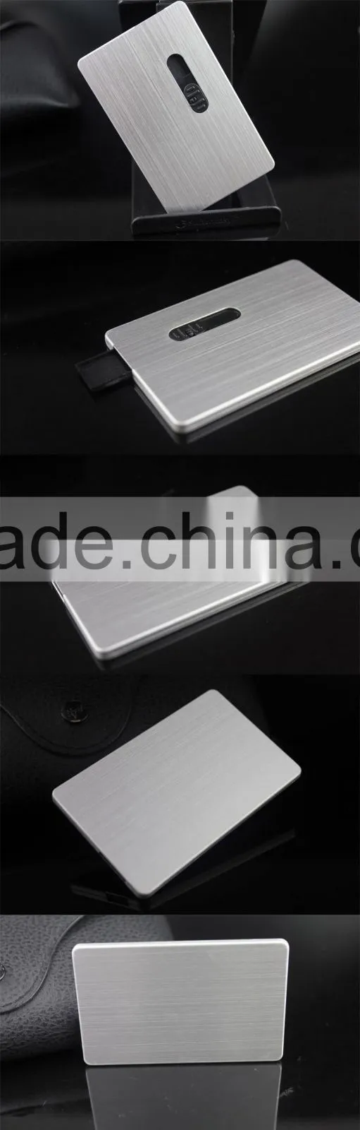 Super Slim Aluminum Material USB Flash Drive Push Button,Grade A Chips Credit Card Business USB Memory Stick Custom Painting