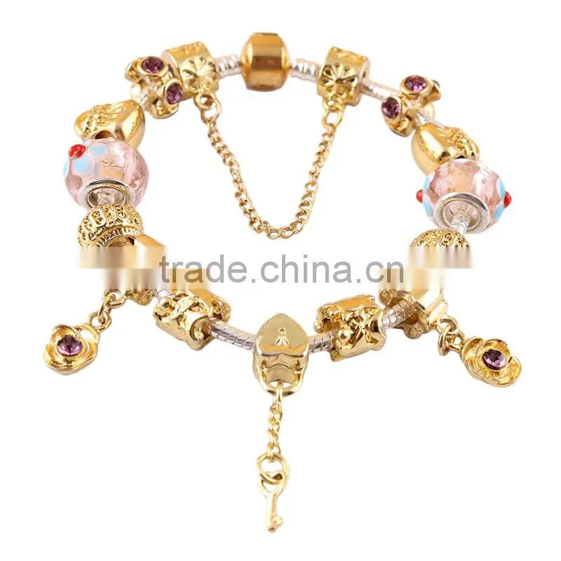 China supplier 2015 fashion gold jewelry gold bracelet