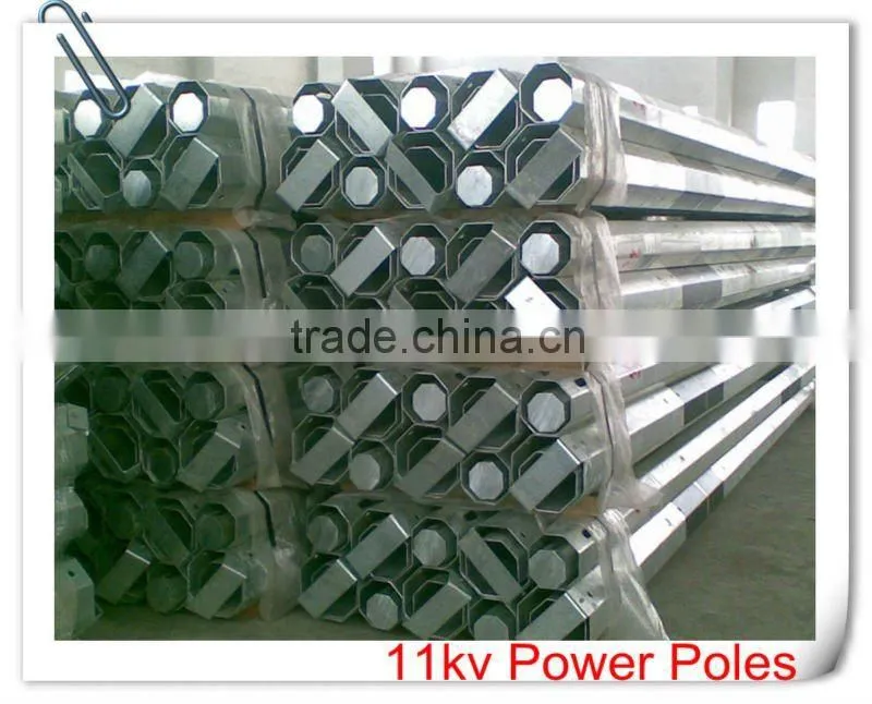 high quality hot dip electric power pole
