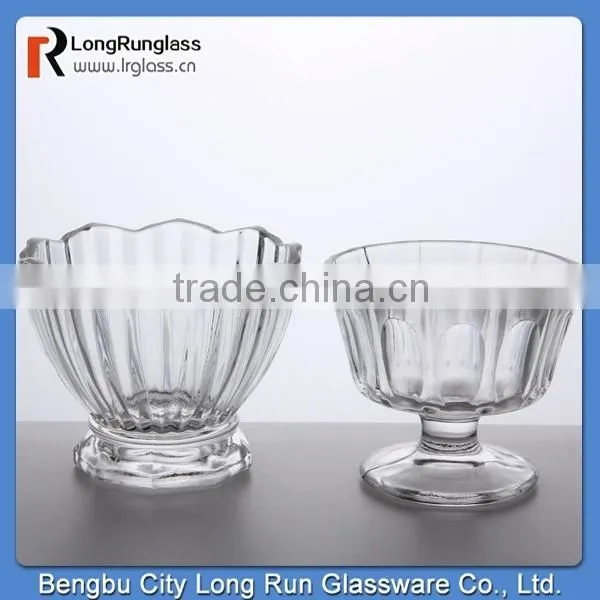 LongRun 2015 Stocked Feature 1360g Antique ice cream dessert glass cup factory supply