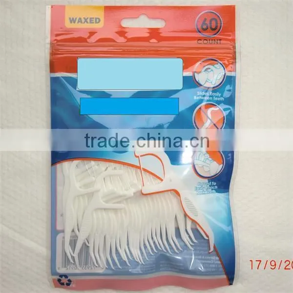 high quality dental floss toothpicks, disposable, but can be reusable over 10day, China supplier