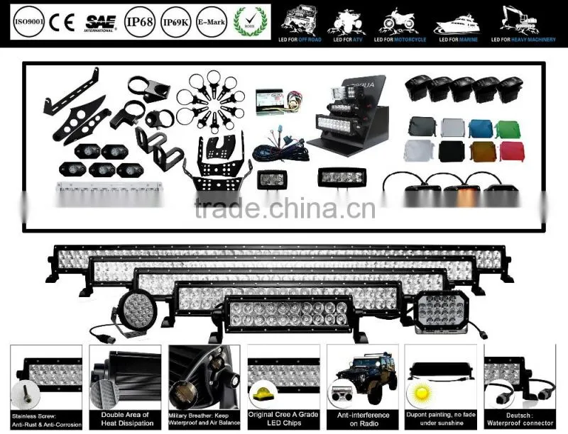 2016 New Radiance 4x4 back light bar with DIY logo design