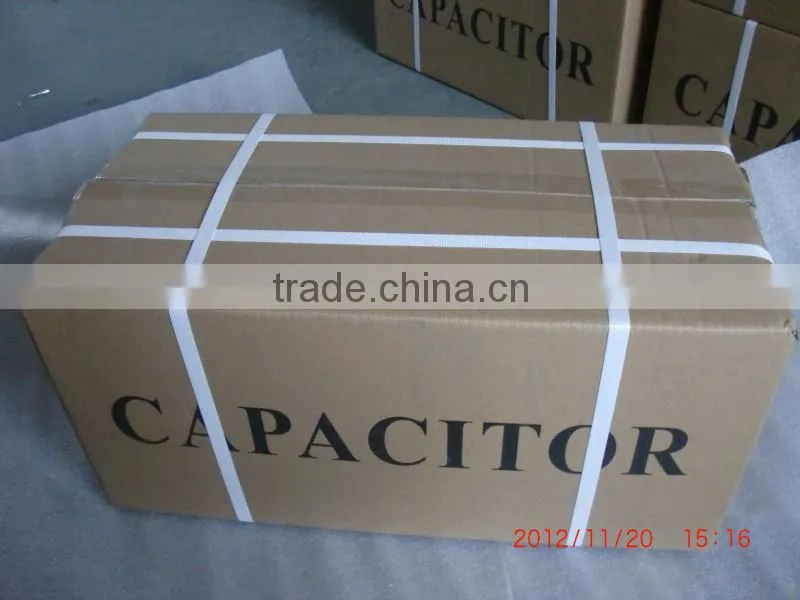 white plastic round case cbb60 mfd ac capacitor