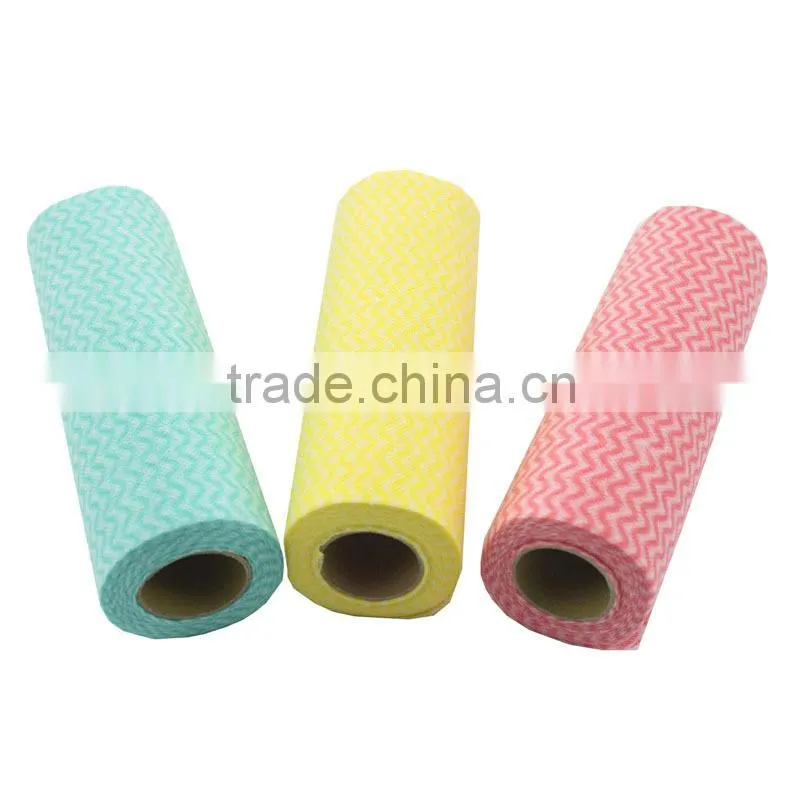 China multi-purpose meshed wave roll household polyester cleaning cloth