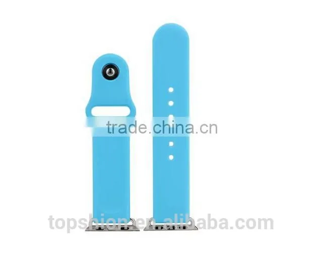 2016 Top Seller on Alibaba Sport Wristband for Apple Watch Silicon Band Strap with Connector for both 38MM and 42MM