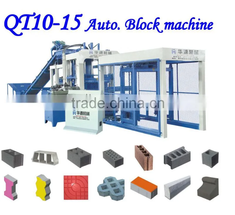 (With SIEMENS hydraulic system from Germany) HY10-15 automatic block making machinery, made in china block making machinery