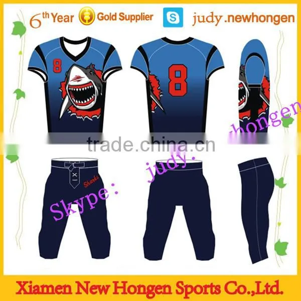 sublimated team set american football shirt, american football shirt made in china