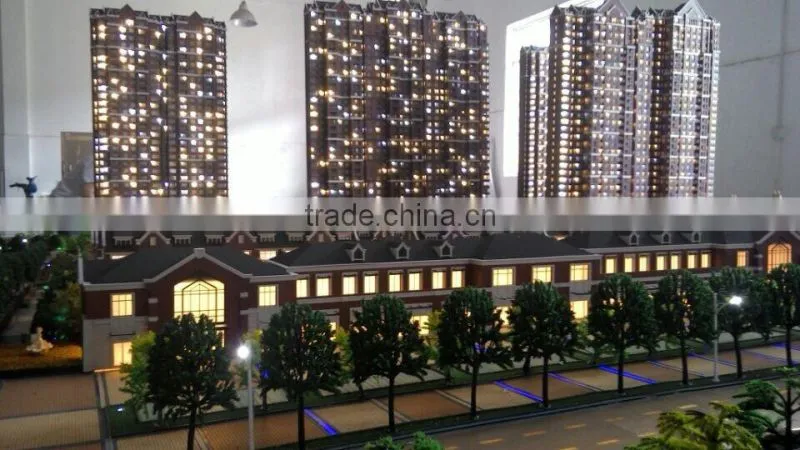 1/100 Apartment buildings maquette architectural scale model maker