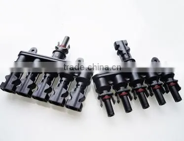 MC4 PV connector 1 to 5 solar branch connector