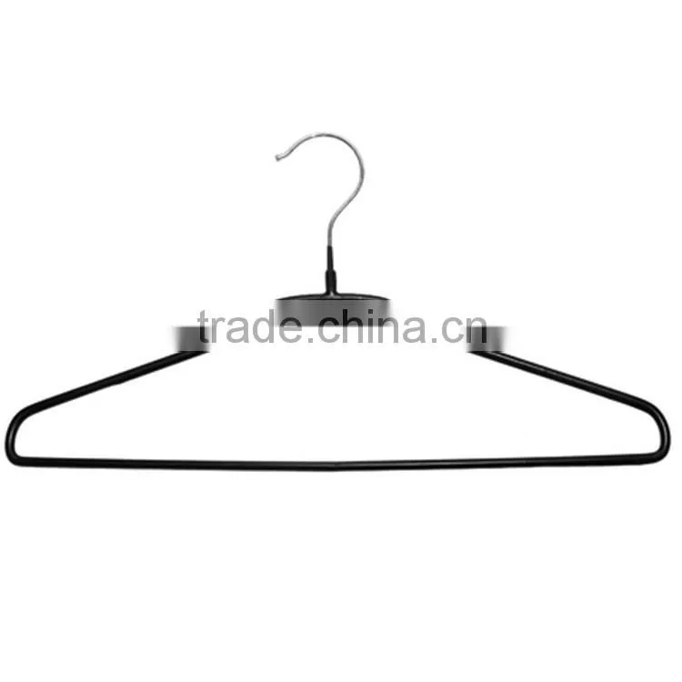High quality wooden hanger with notches with metal chrome plate clip