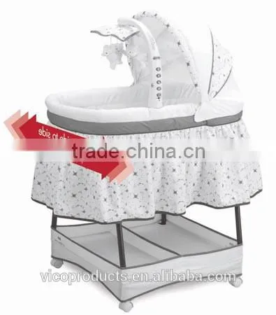 With ASTM cetificate electronic swing music baby cradle