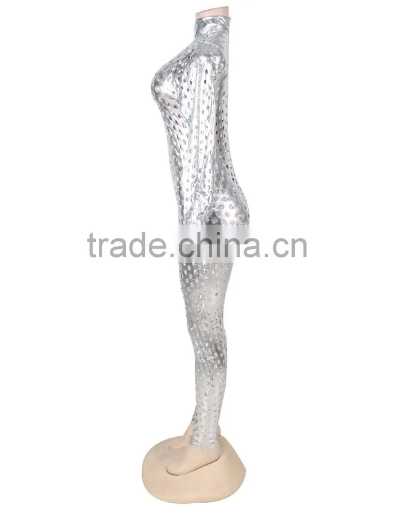 Top quality paypal accept 3 colors available full body sexy see through leather bodysuit