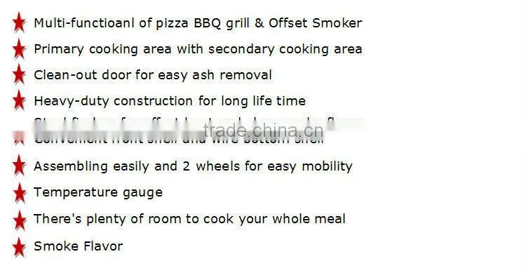Popular Smoker BBQ Gril Offset Smoker for outdoor using