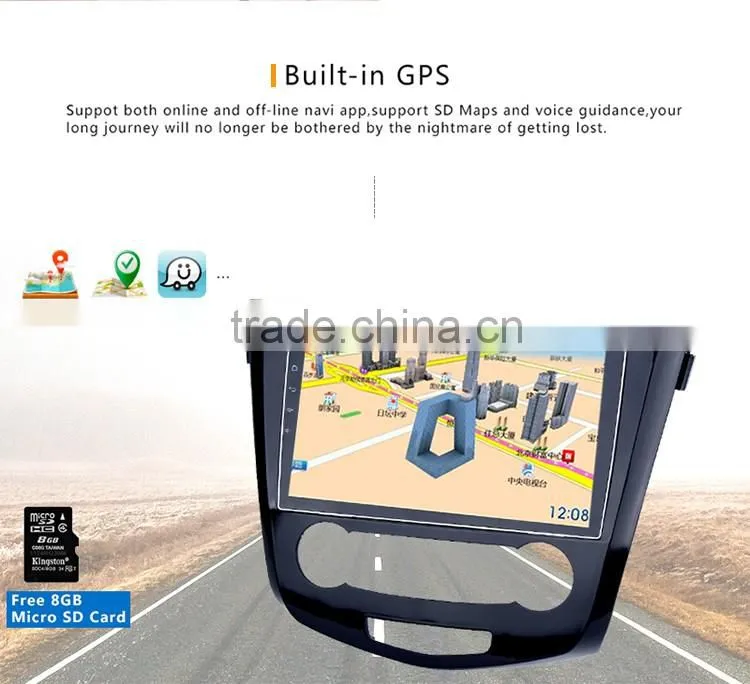 Cheap 10.2 Inch Black screen stereo dvd player with gps for car Nissan Qashqai 2014 2015