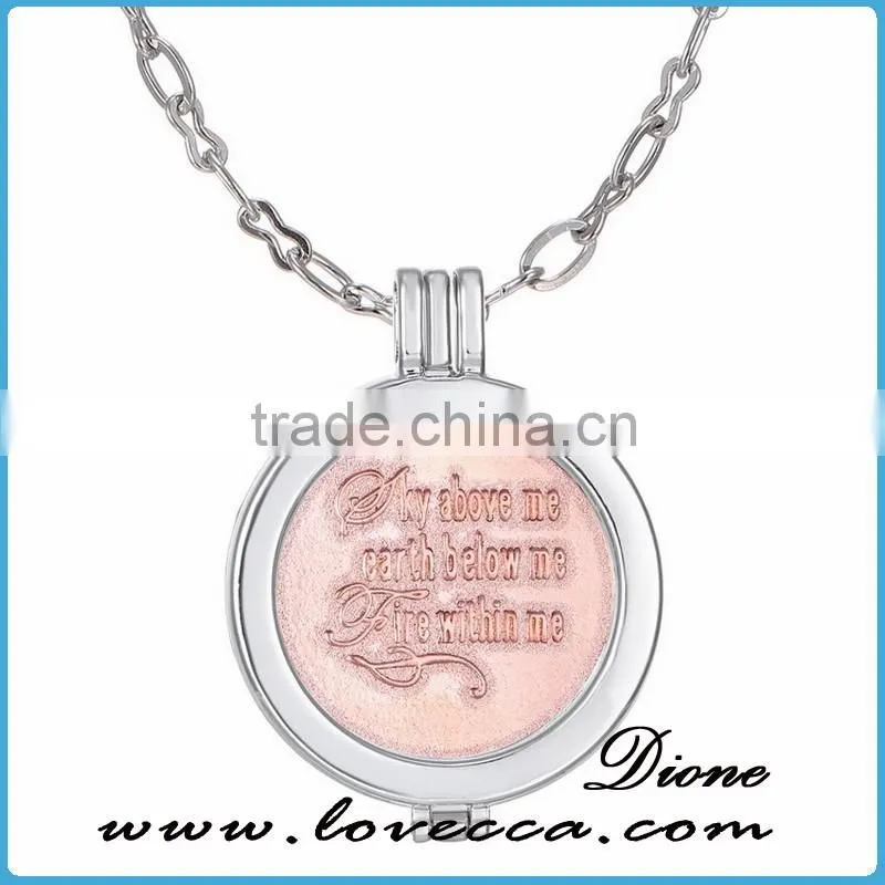 Factory Direct Promotion Christmas Gift Interchangeable Necklace Coin Necklace