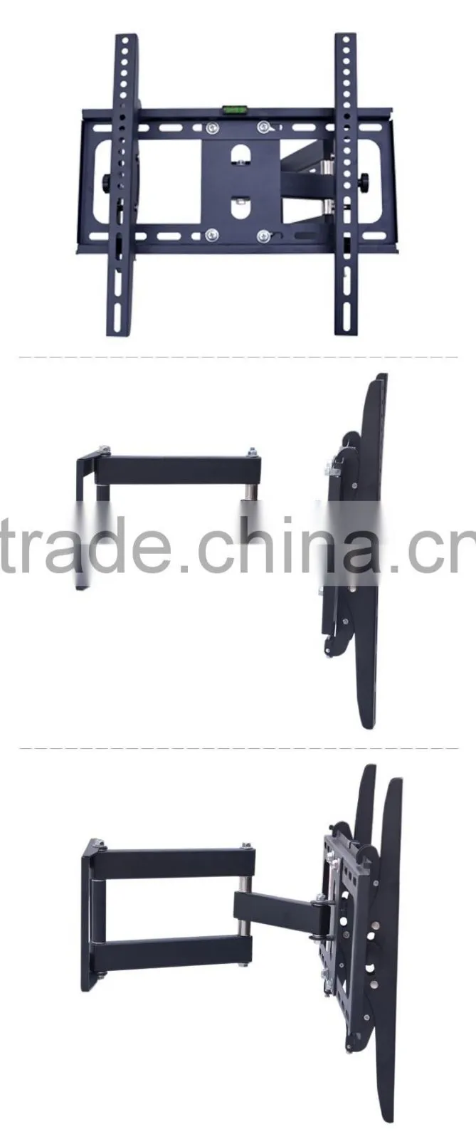 Hot sale factory full motion folding arms lcd plasma swivel tilt soporte TV wall mount for 26" - 55" flat screen