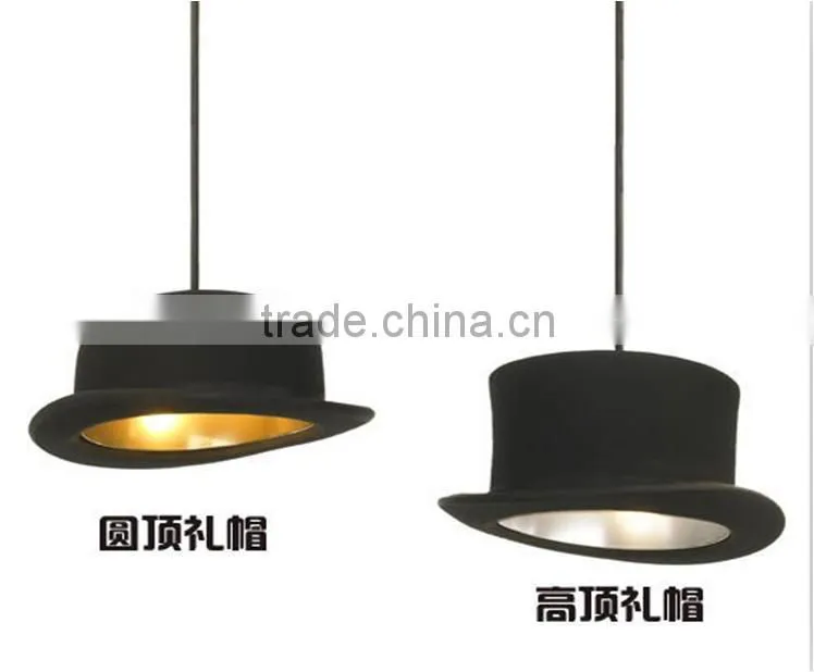 Elegant topper aluminum pendant lamp hat chandelier lighting
