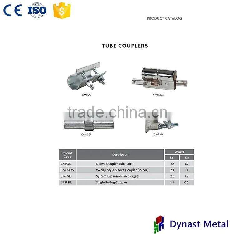 TYPES OF SCAFFOLDING CLAMP COUPLER SCAFFOLDING FASTENERS