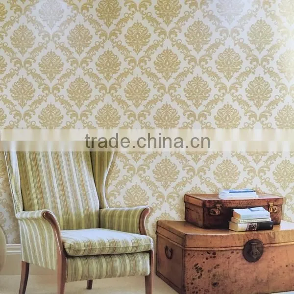 classic flower style vinyl italy wallpaper