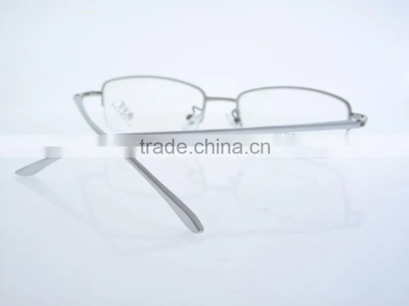 2016 New stylish woman metal optic glasses half rimless 8915