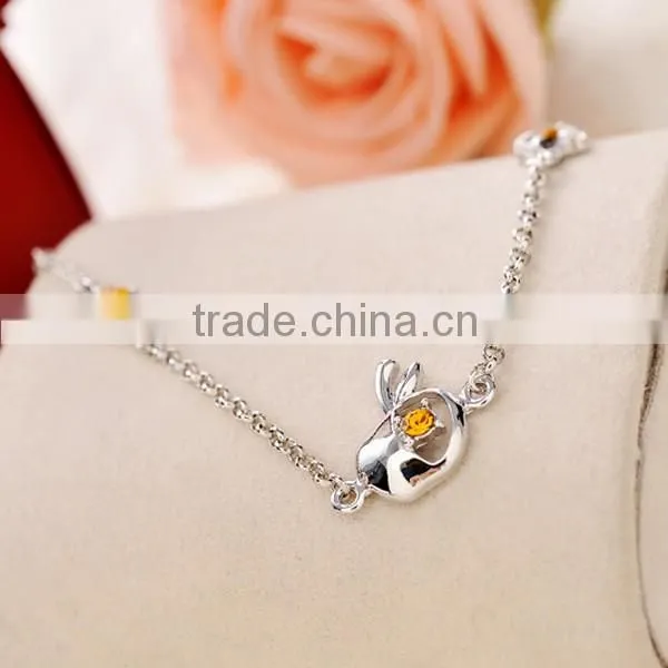 Fashion Apple Shaped Rhinestone Bracelets Wholesale