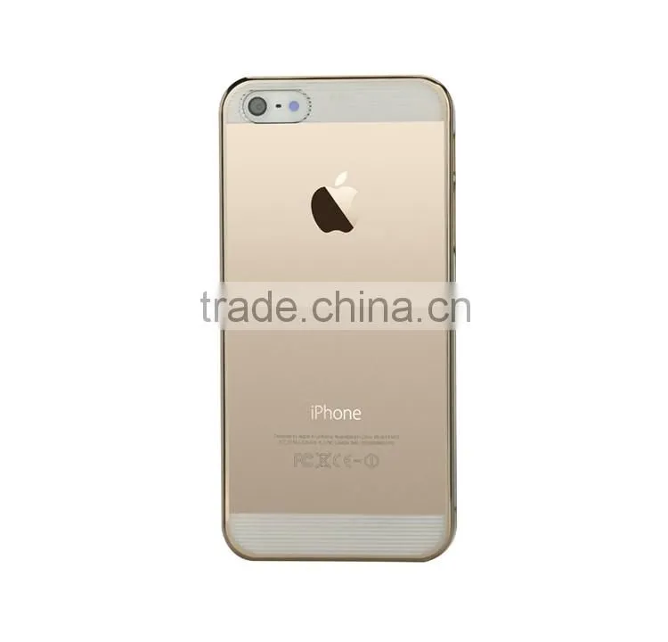 Comma Brand 360 Degree Full Protective Design Electroplating Clear PC Back Cover Case for iPhone 6/6s Plus
