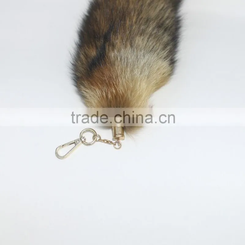 wholesale fashion fox tail fur key chain from China