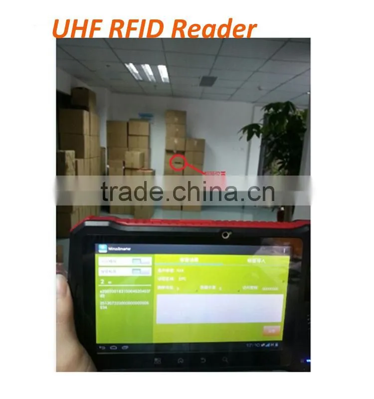 Long distance durable 7m uhf rfid android industrial tablet with rfid reader