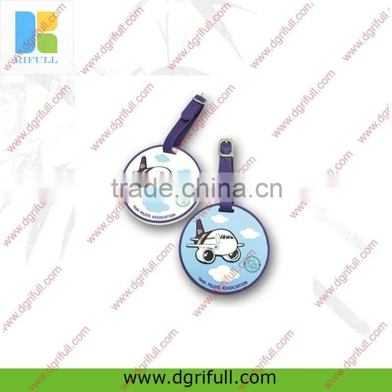 id clear funny silicone luggage tags