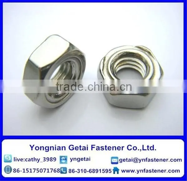 hot dip galvanizing hexagon weld nuts