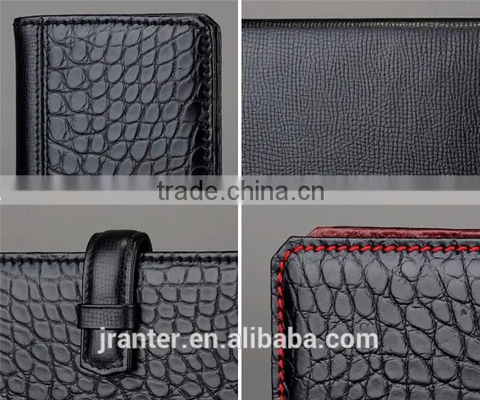 Luxury high-end fashion men wallet genuine crocodile leather mens long wallet