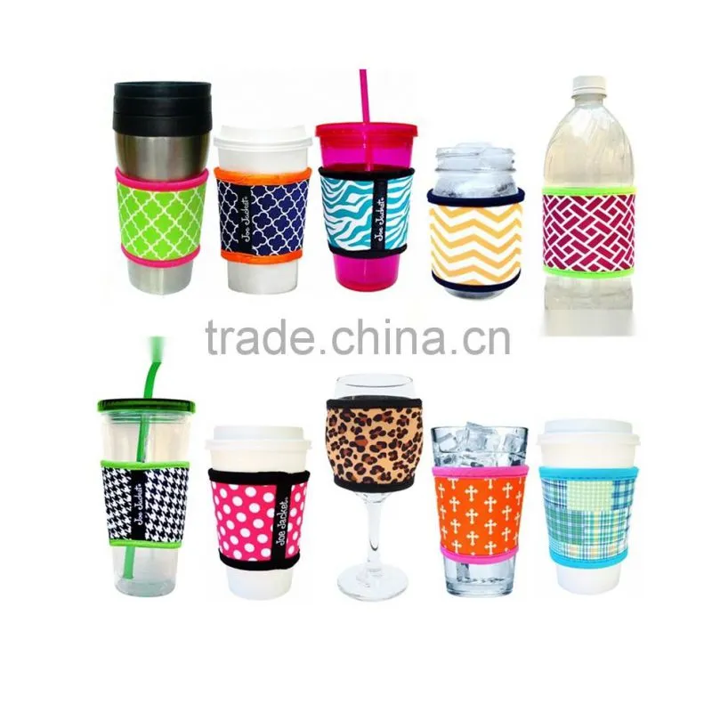 wenzhou cangnan Reusable Neoprene Cup Sleeve neoprene tube sleeving paper cup sleeve