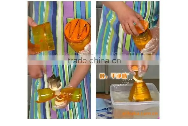 Stainless steel blades manual plastic vegetable chopper