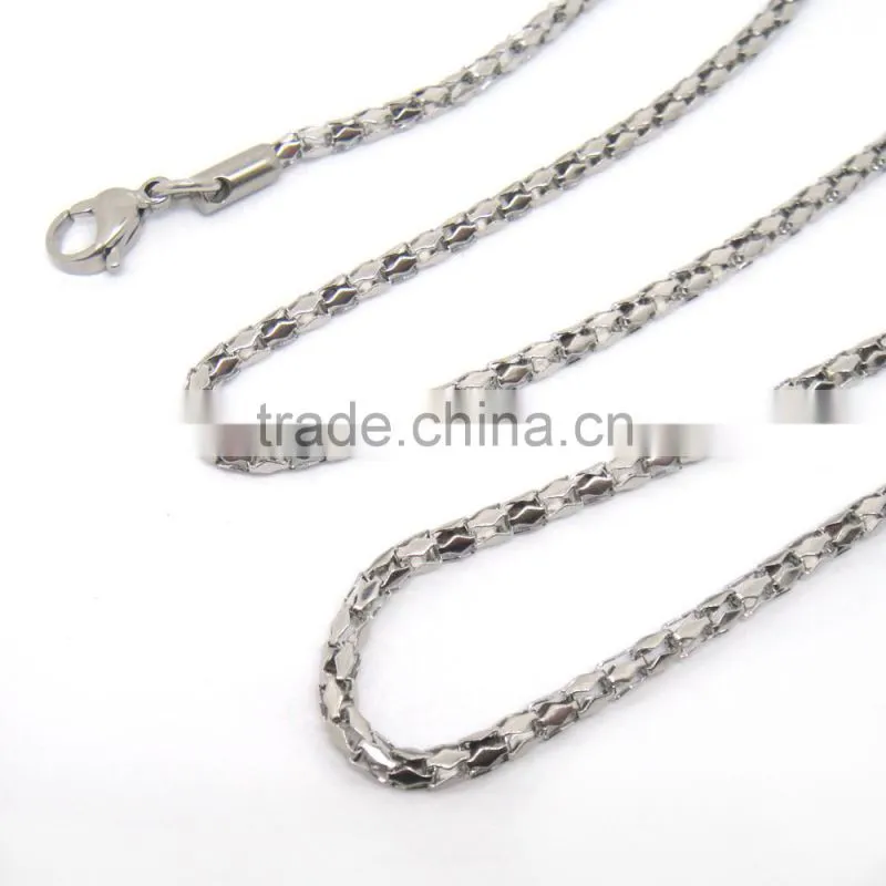 High quality stainless steel 304 fancy long chain necklace