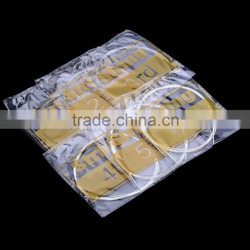 Guitar Strings Nylon Silver Plating Set Super Light for Classic Acoustic Guitar 6pcs/set