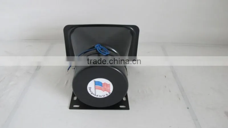 black police 12V powerful aluminum speaker horn