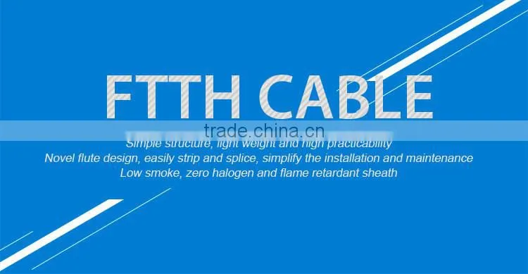 Best quality Large bending radius ftth outdoor 2core fiber optic cable price per meter