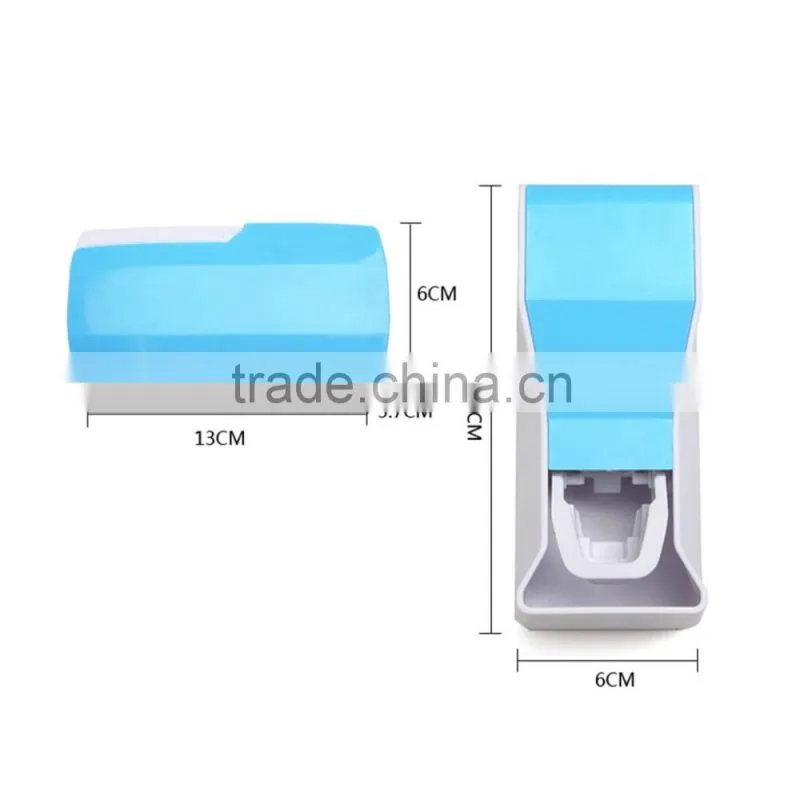 Plastic Material and Stocked,Automatic,Eco-Friendly Feature automatic toothpaste dispenser toothbrush holder
