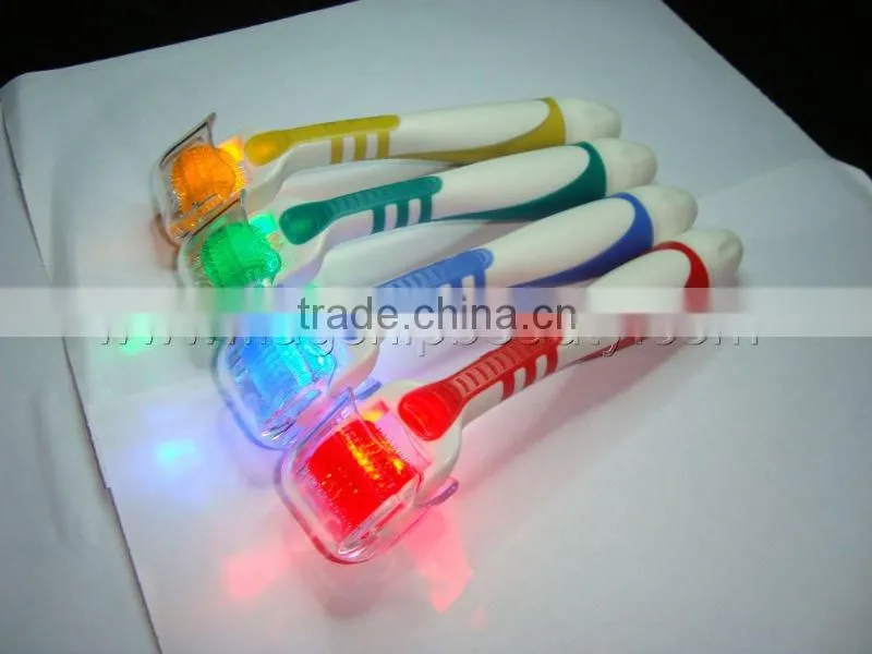 derma rolling system with Blue Red LED light