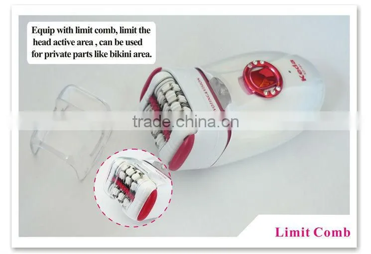 Red Rechargeable Lady Shaver and Epilator