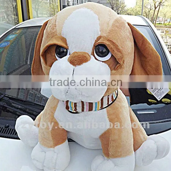 cute custom plush stuffed life size dog statues