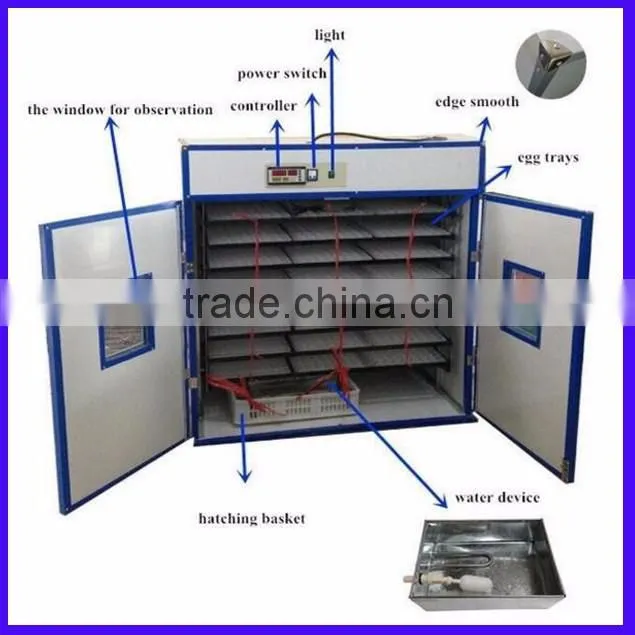 automatic chicken egg incubator for poultry farm