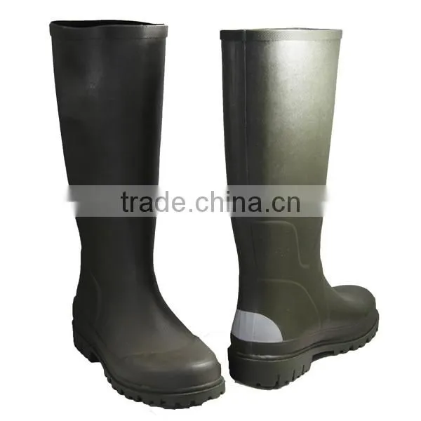 Mens Reflective Rubber Waterproof Mining Rain Boots