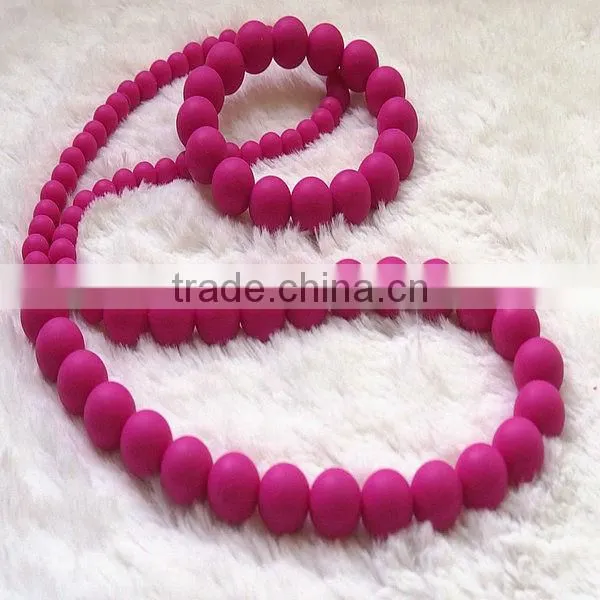 giraffe teether baby chewing teething necklace silicone jewelry