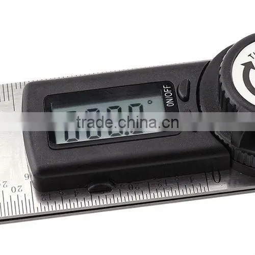 360 degree 600mm + Stable Locking Function/ Portable Stainless Steel 2-in-1 Digital Angle Finder Meter Protractor Ruler