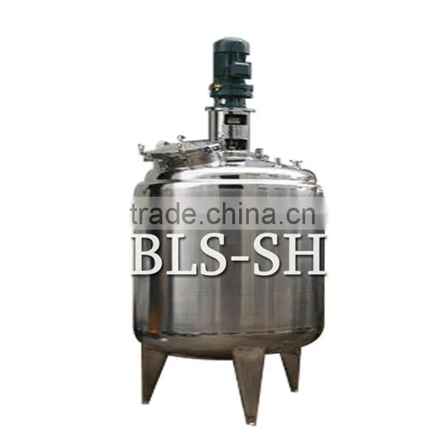 mixing tank with top entry agitator