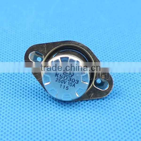KSD301 Manual Reset Thermostat 10/15A 250VAC NO/NC 55~180 Degree KSD301N-OF1 With Loose Collar