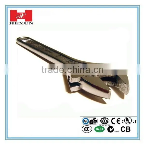 2016 New arrival small adjustable wrench with 5 sizes 6", 8", 10", 12", 15"