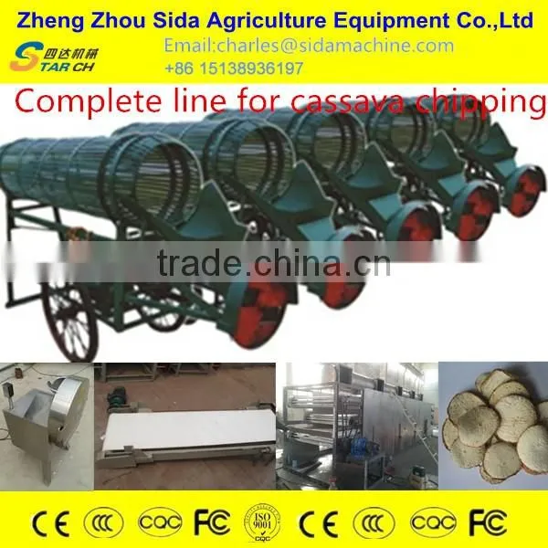 Two function cassava peeler and slicer machine